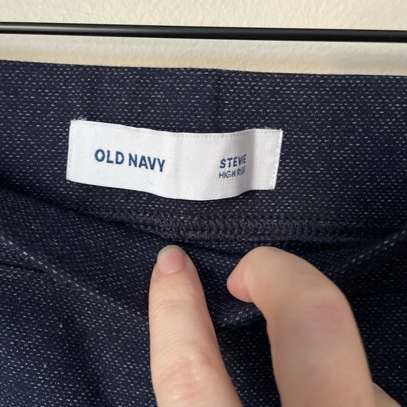 High-Rise Ponte-Knit Stevie Pants In The Navy Size Medium - Picture 3 of 8